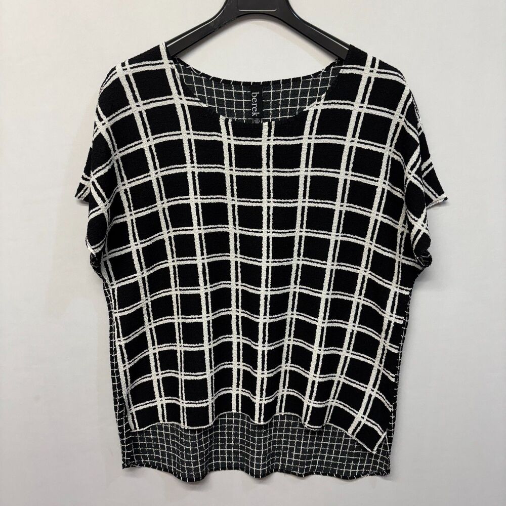 Berek Women Short Sleeve Blouse Top Shirt Size XXL 2XL Polyester C054 -27
